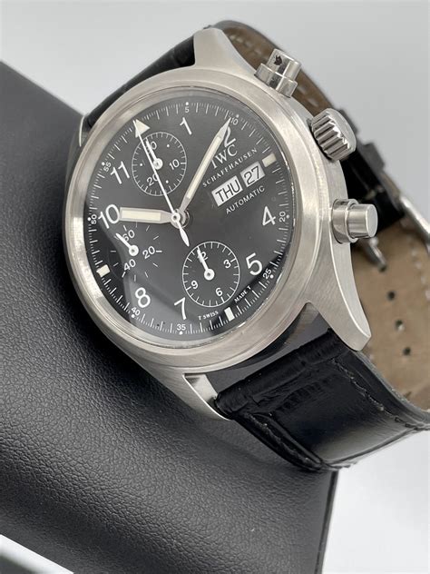 iwc pilot timezone chronograph|iwc pilots flieger chronograph automatic.